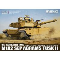 Meng 1/72 U.S Main Battle Tank M1A2 SEP ABRAMS TUSK II Plastic Model Kit