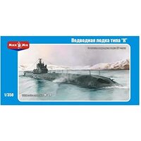 Micromir 1/350 Russian submarine type "K" Plastic Model Kit [350-003]