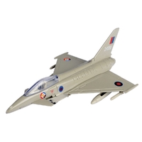 Motormax 1/100 6" EF-2000 Typhoon Sky Wings Diecast Aircraft