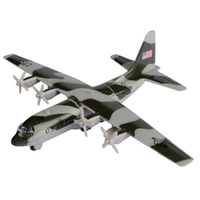 Motormax 1/100 6" Lockheed Martin C-130 Hercules Sky Wings Diecast Aircraft