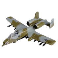 Motormax 1/100 6" A-10A Thunderbolt II Sky Wings Diecast Aircraft