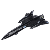 Motormax 1/100 6" Lockheed Martin SR-71 Blackbird Sky Wings Diecast Aircraft