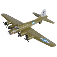 Motormax 1/100 6" Boeing B-17 Flying Fortress Sky Wings Diecast Aircraft