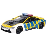 Motormax 1/43 BMW i8 Coupe Police Series Diecast Car