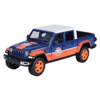 Motormax 1/27 2021 Jeep Gladiator Rubicon with Gulf Livery Diecast Car