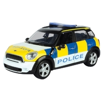 Motormax 1/24 Mini Cooper S Countryman Police Car - City Classiccs Diecast Car