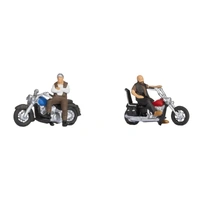 Noch HO Rockers on Motobikes Figure Set 15906