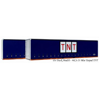 On Track Models HO TNT Blue Tarped 40' Curtain Sided Container