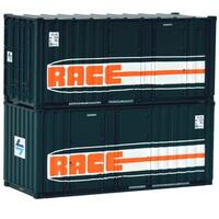 On Track Models HO 20' RACE Containers (2pk) NSWPTC