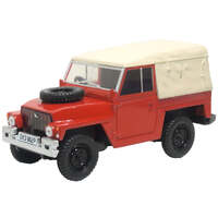 Oxford 1/43 Land Rover Lightweight Red Diecast Model Car