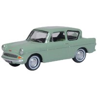 Oxford 1/76 Ford Anglia Spruce Green Diecast Car