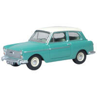 Oxford 1/76 Austin A40 MkII Fern Green/Snowberry White Diecast Model Car