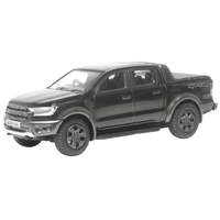 Oxford 1/76 Ford Ranger Raptor Agate Black Metallic Diecast Model Car