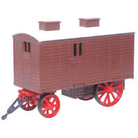 Oxford 1/76 OO Living Wagon Brown Diecast Model Car