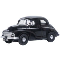 Oxford 1/76 Morris Minor MMS Saloon Black Diecast Model Car