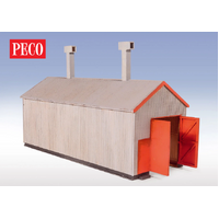 Peco HO Corrugated Iron Engine Shed Lasercut Kit