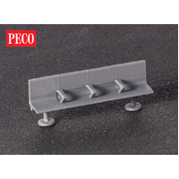 Peco HO Lineside Modern Platform Seating (12pcs)