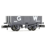 Peco N RTR 9ft 5 Plank Open Wagon, GWR, Grey