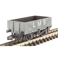 Peco N RTR 9ft 5 Plank Open Wagon, LMS, Grey