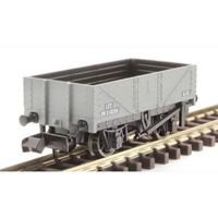 Peco N RTR 9ft 5 Plank Open Wagon, BR, Grey