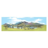 Peco OO Backscene Mountain Lake 228mm x 736mm