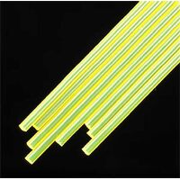 Plastruct Farq-3H Flourescent Rod 3/32" x 10" Yellow 8 Pack