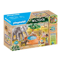 Playmobil - Elephant at the Water Hole (w/Water Shoot Mechanism)