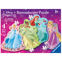 Ravensburger Disney Princess 4 Shaped Puzzles in a Box