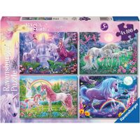 Ravensburger 4x100pc Magical Unicorns Jigsaw Puzzle