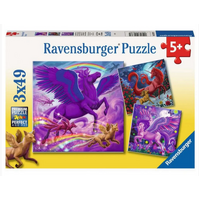 Ravensburger 3x49pc Mythical Majesty Jigsaw Puzzle