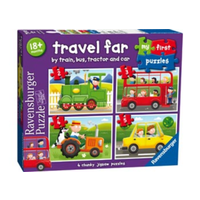 Ravensburger - 2/3/4/5pc Travel Far My First Jigsaw Puzzle 07303-0