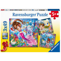 Ravensburger 3x49pc Charming Mermaids Jigsaw Puzzle