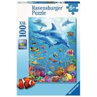 Ravensburger - 100pc Pod of Dolphins Jigsaw Puzzle 12889-1