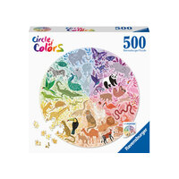 Ravensburger 500pc Circle of Colors Animals Jigsaw Puzzle