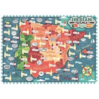 Ravensburger 1000pc Map of Iberia Wines Jigsaw Puzzle