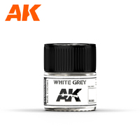 AK Interactive Real Colors: White Grey Acrylic Lacquer Paint 10ml [RC003]