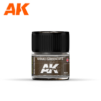 AK Interactive Real Colors: Khaki Green No.3  Acrylic Lacquer Paint 10ml [RC033]