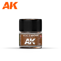 AK Interactive Real Colors: S.C.C. 2 Brown  Acrylic Lacquer Paint 10ml [RC035]