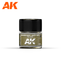 AK Interactive Real Colors: Marinegrau-Navy Grey RAL 7002  Acrylic Lacquer Paint 10ml [RC051]