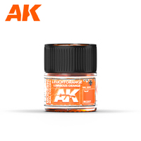 AK Interactive Real Colors: Leuchtorange-Luminous Orange RAL 2005 Acrylic Lacquer Paint 10ml [RC207]