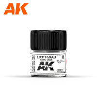 AK Interactive Real Colors: Lichtgrau-Light Grey RAL 7035 Acrylic Lacquer Paint 10ml [RC214]