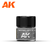 AK Interactive Real Colors: Neutral Grey 43 Acrylic Lacquer Paint 10ml [RC261]