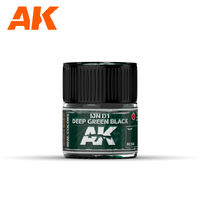 AK Interactive Real Colors: IJN D1 Deep Green Black Acrylic Lacquer Paint 10ml [RC304]