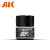 AK Interactive Real Colors: Schwarzgrau – Black Grey  RAL 7021 Acrylic Lacquer Paint 10ml [RC341]