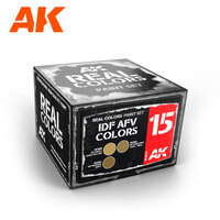 AK Interactive Real Colors: IDF AFV Colors Acrylic Lacquer Paint Set [RCS015]