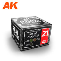 AK Interactive Real Colors: Nato Colors Acrylic Lacquer Paint Set [RCS021]