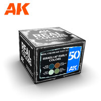 AK Interactive Real Colors: Israeli AF Early Colors Acrylic Lacquer Paint Set [RCS050]