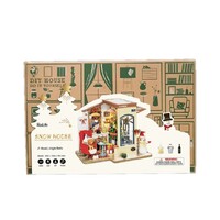 Rolife DIY Mini House Christmas Snow House Wooden Model Kit