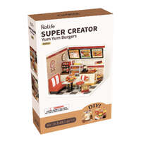 Rolife Diy Plastic Superstore Yum Yum Burgers Room Kit