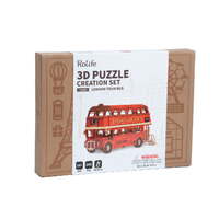 Rolife Diy London Bus Wooden Model Kit